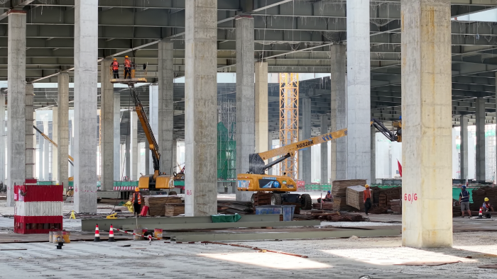 “超等工厂” 大显技巧！Z6人生就是博高空作业平台助力合肥新坐标建设
